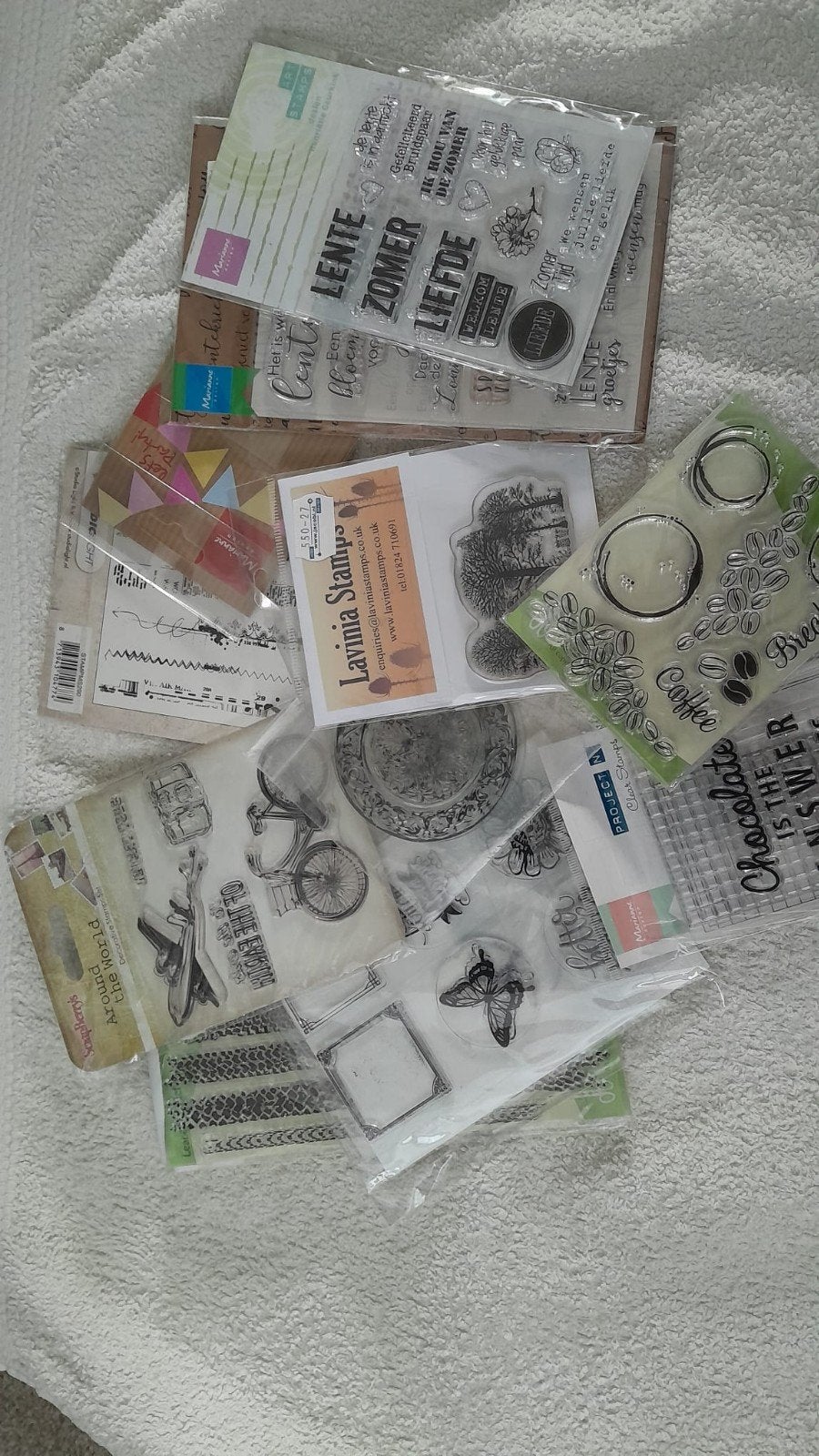 10x Stempelsets voor Kaarten Maken - Hobby Materiaal, Hobby en Vrije tijd, Verzenden, Zo goed als nieuw, Clearstamp