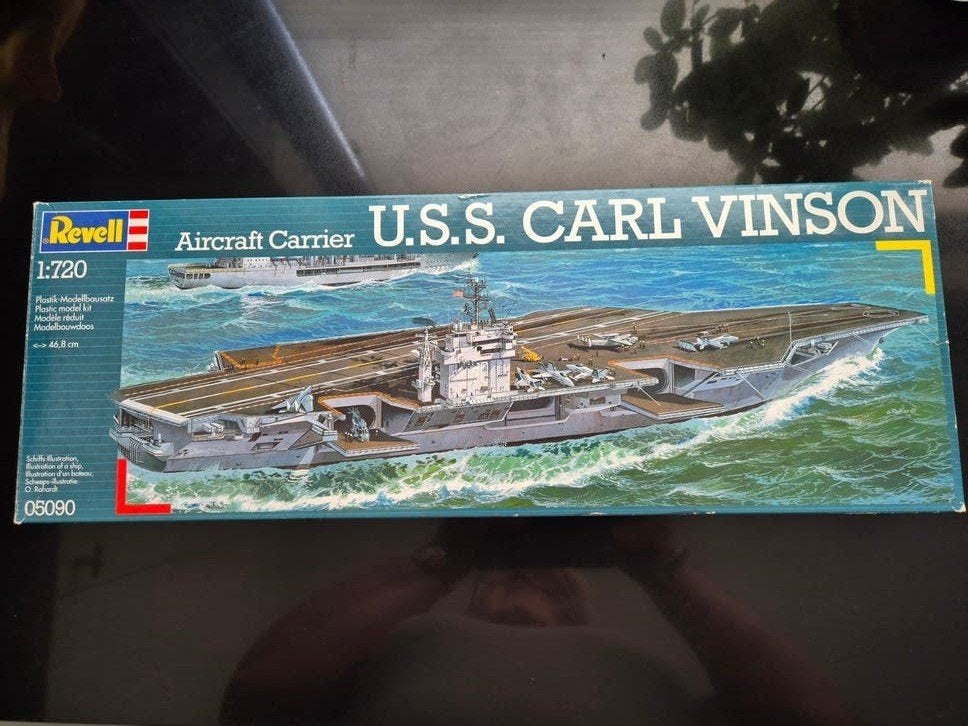 modelbouwdoos, u.s.s. Carl vinson, Ophalen, 1:50 tot 1:200, Revell