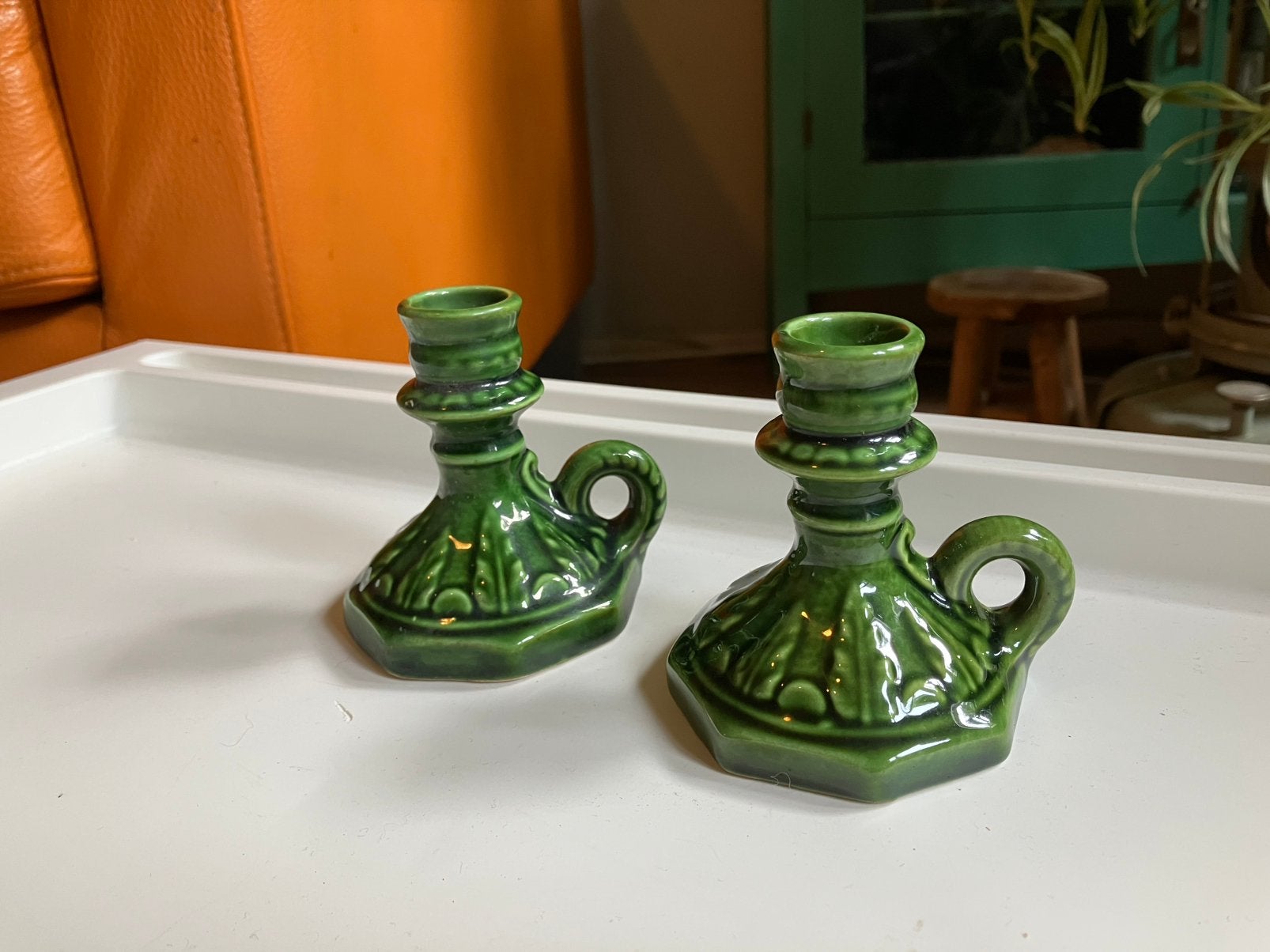 “Jasba Keramik”, Vintage keramische kandelaars, Ophalen of Verzenden