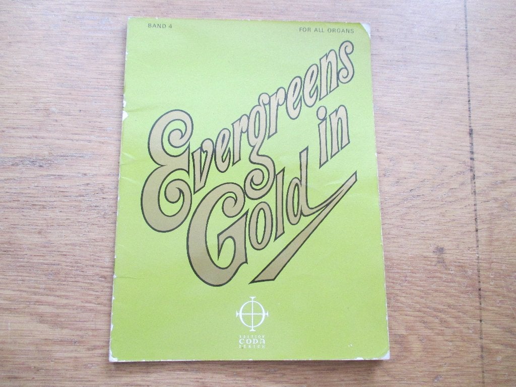 Evergreens in Gold - Band 4 voor orgel/keyboard, Gebruikt, Overige soorten, Ophalen of Verzenden, Keyboard