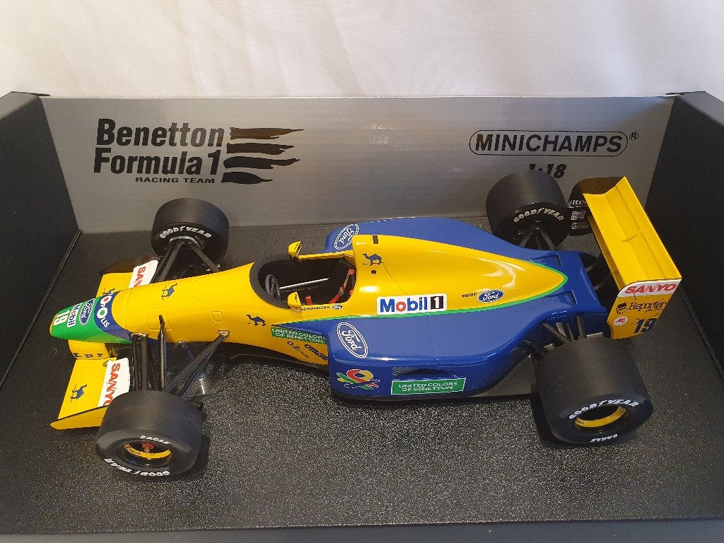 Michael Schumacher Benetton Ford B191B Early Season '92 1:18, Ophalen of Verzenden, Nieuw, Auto, MiniChamps