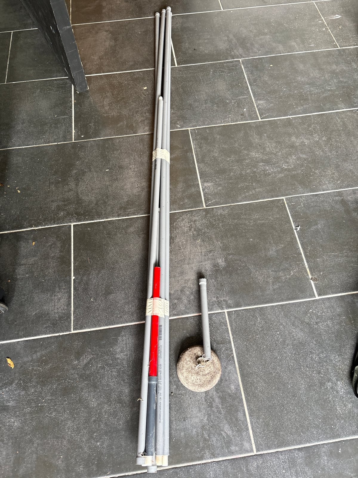 Staafmarker met gewicht +- 7meter, Ophalen, Gebruikt, Molen