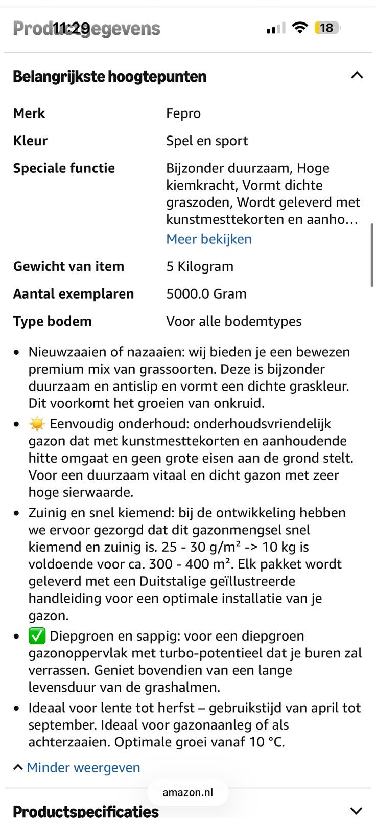 Gras zaaien, Ophalen, Tuinaarde