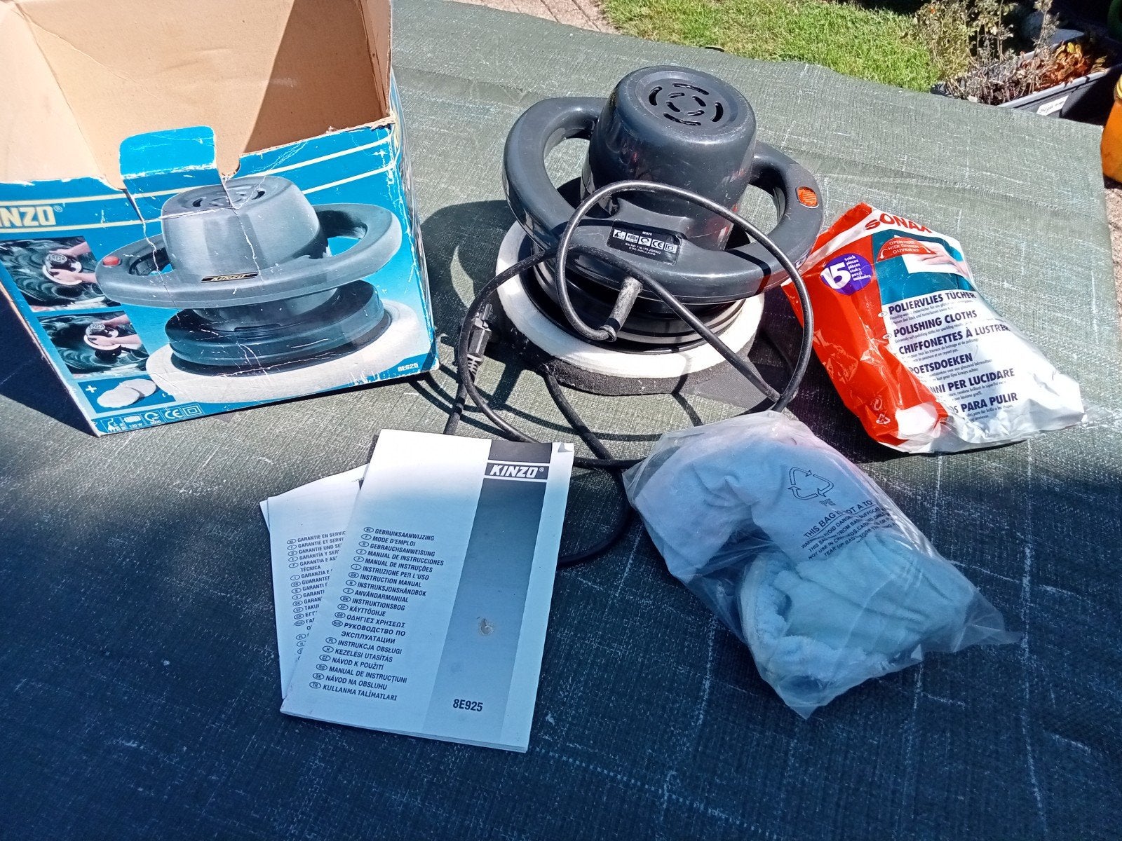 Kinzo Polijstmachine met accessoires, Ophalen, Gebruikt