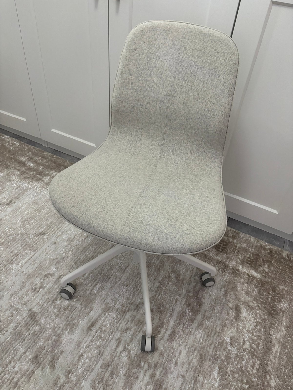 Ikea Langfjäll bureaustoel beige/wit, Ophalen, Zo goed als nieuw
