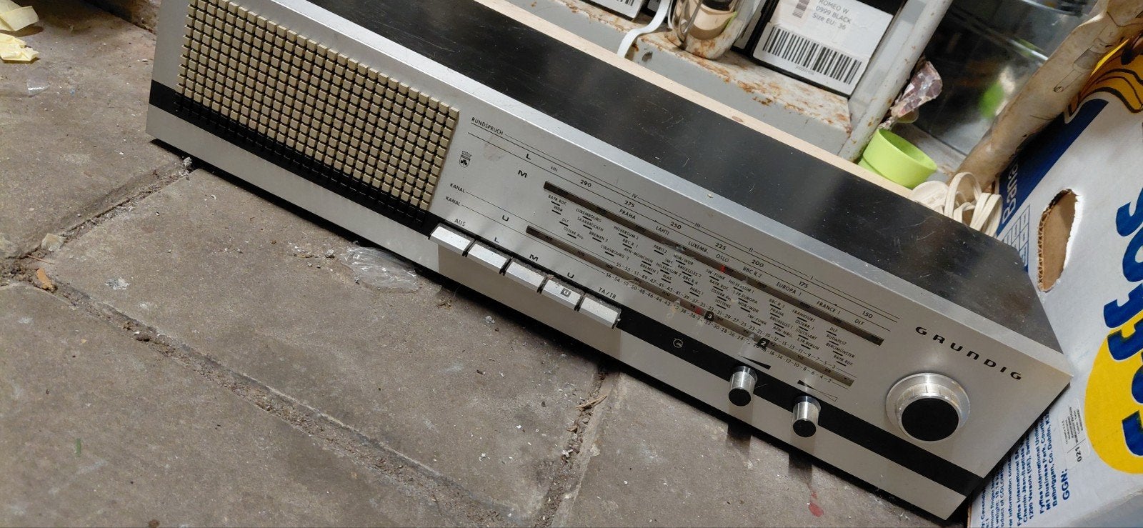 Oude werkende Grundig radio - Vintage model, Ophalen of Verzenden, Gebruikt, Radio