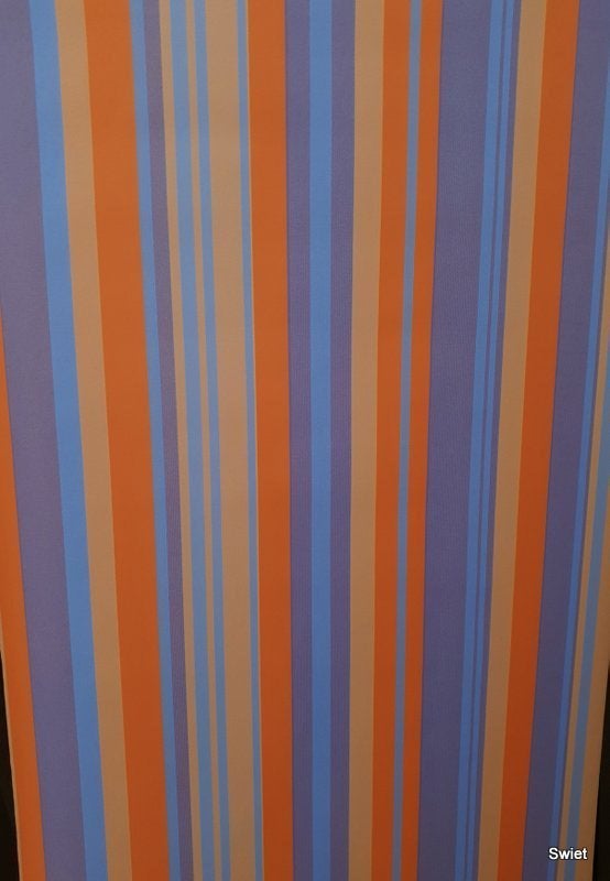 13100 oud vintage strepen behang in vinyl van Vymura swiet, Verzenden, Paars