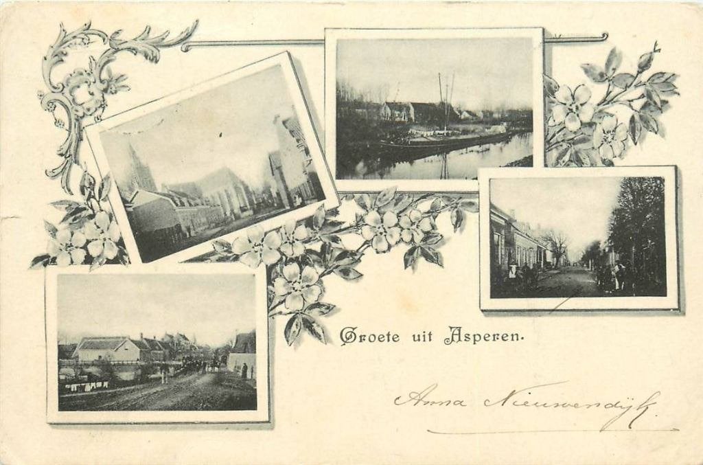 388-311-031 Asperen Groete uit, Verzenden, Voor 1920, Gelderland