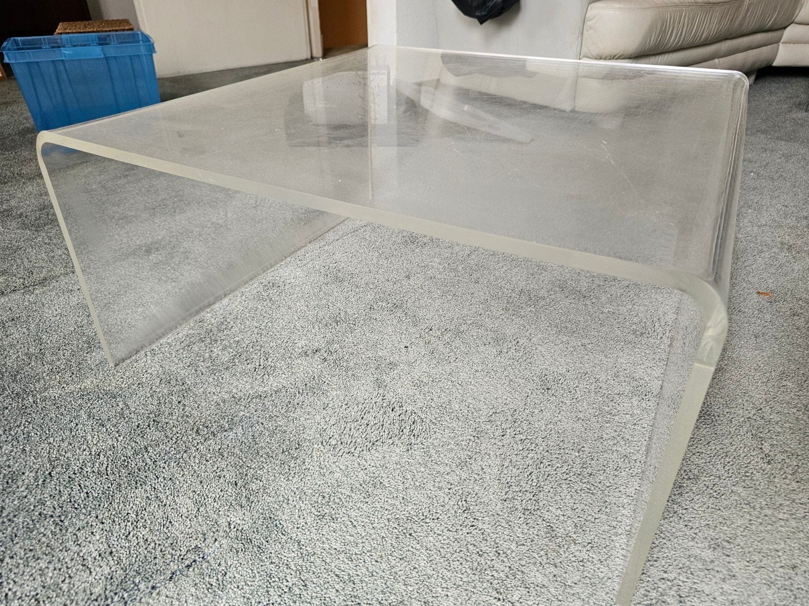 Glazen Salontafel - Modern en Stijlvol, Modern minimalistisch, Gebruikt, 50 tot 100 cm, Glas