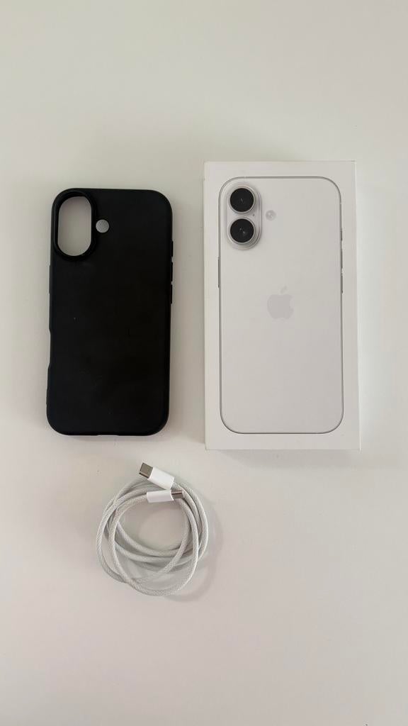 Nieuwe iPhone 17 met camerabescherming en hoesje, 256 GB, Overige modellen, Wit, Nieuw
