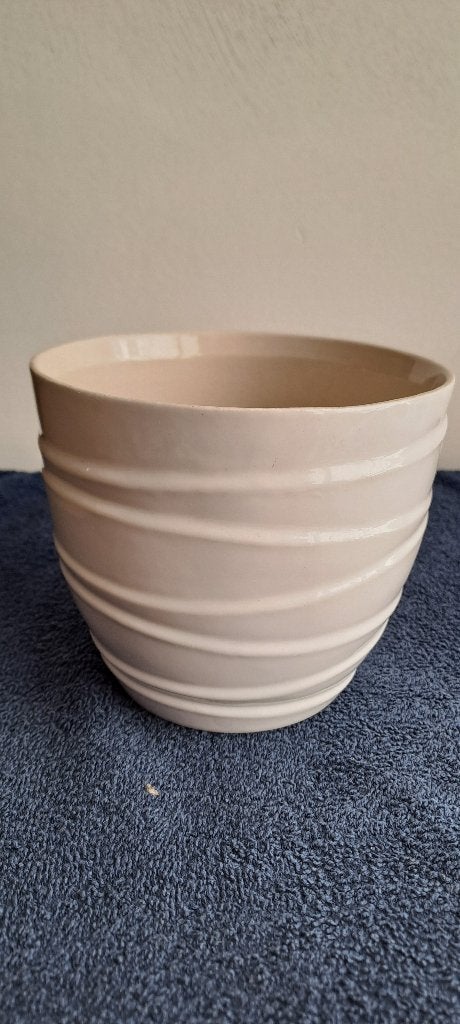 bloempot wit, Gebruikt, Rond, Binnen, Ophalen of Verzenden