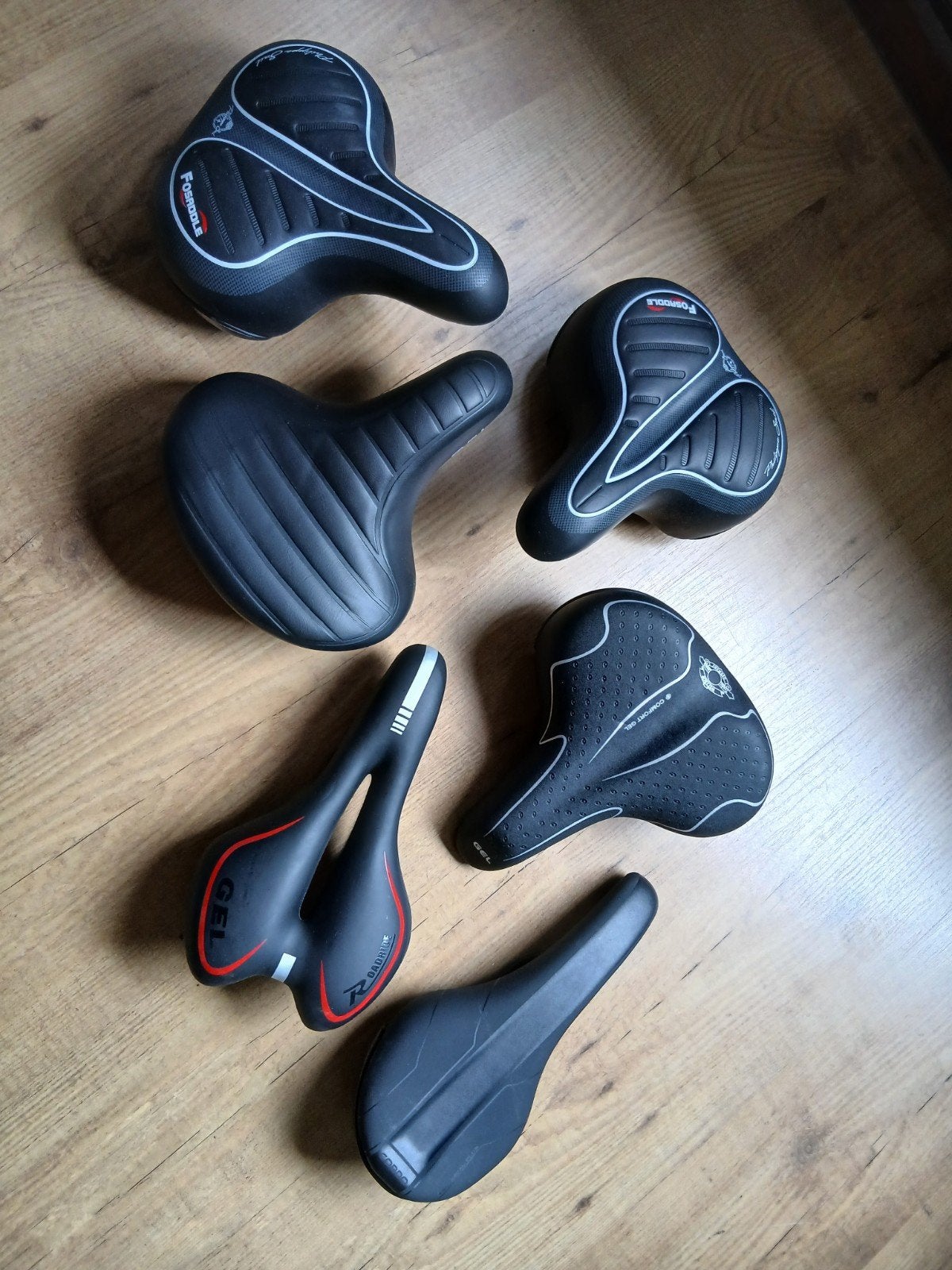 Set van 6 Nieuwe Fietszadels - Diverse Modellen, Fietsen en Brommers, Ophalen, Elektrische fiets, Zadel, Nieuw