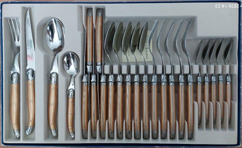 6-delig Laguiole bestek, Ophalen, Bestekset, Overige typen, Rvs of Chroom