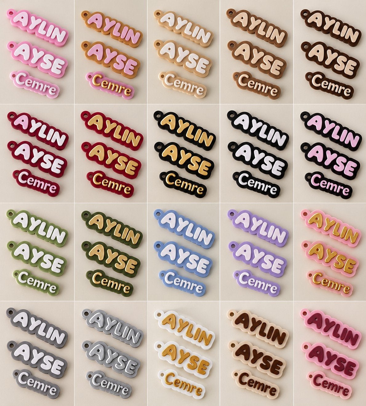 Gepersonaliseerde Sleutelhangers met Naam - Diverse Kleuren, Ophalen of Verzenden, Nieuw, Overige typen
