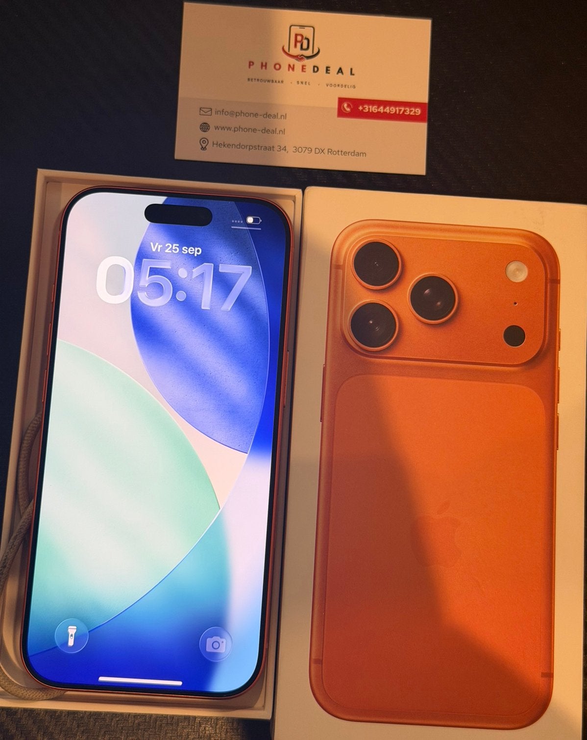 iPhone 17 pro 256 gb nieuwstaat factuur + garantie, 256 GB, 99 %, Apple, Apple