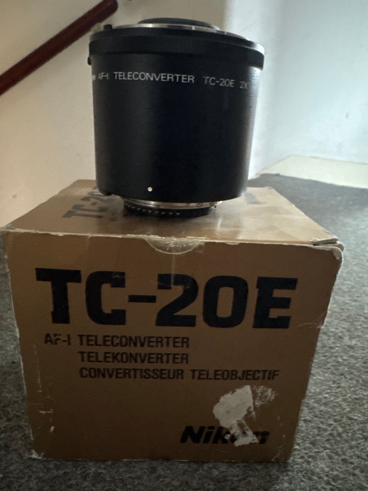 Nikon AF-I Teleconverter TC-20E met doos, Gebruikt, Autofocus, Nikon, Ophalen of Verzenden