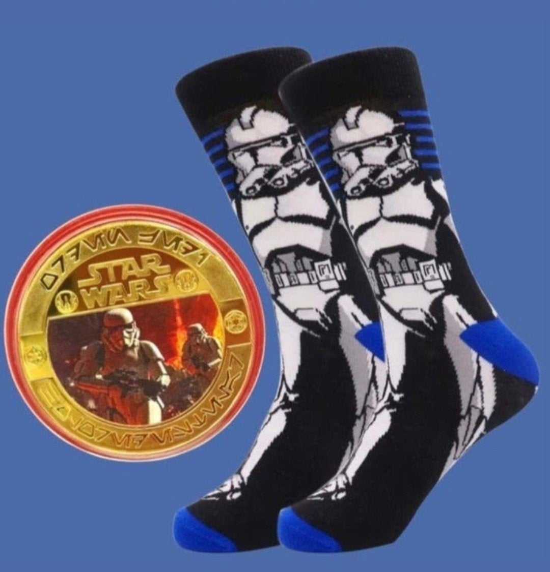 STAR WARS SOKKEN + MUNT STAR WARS, Ophalen of Verzenden, Nieuw