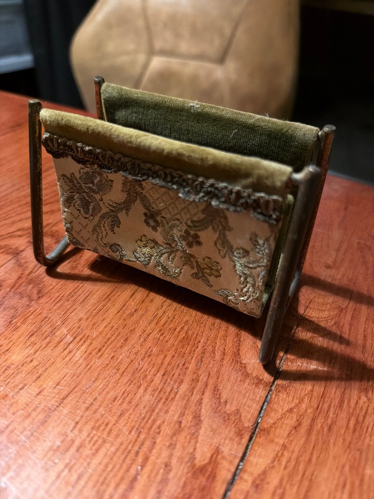 Vintage Brocante bruevenstandaard, servettenhouder, Ophalen of Verzenden