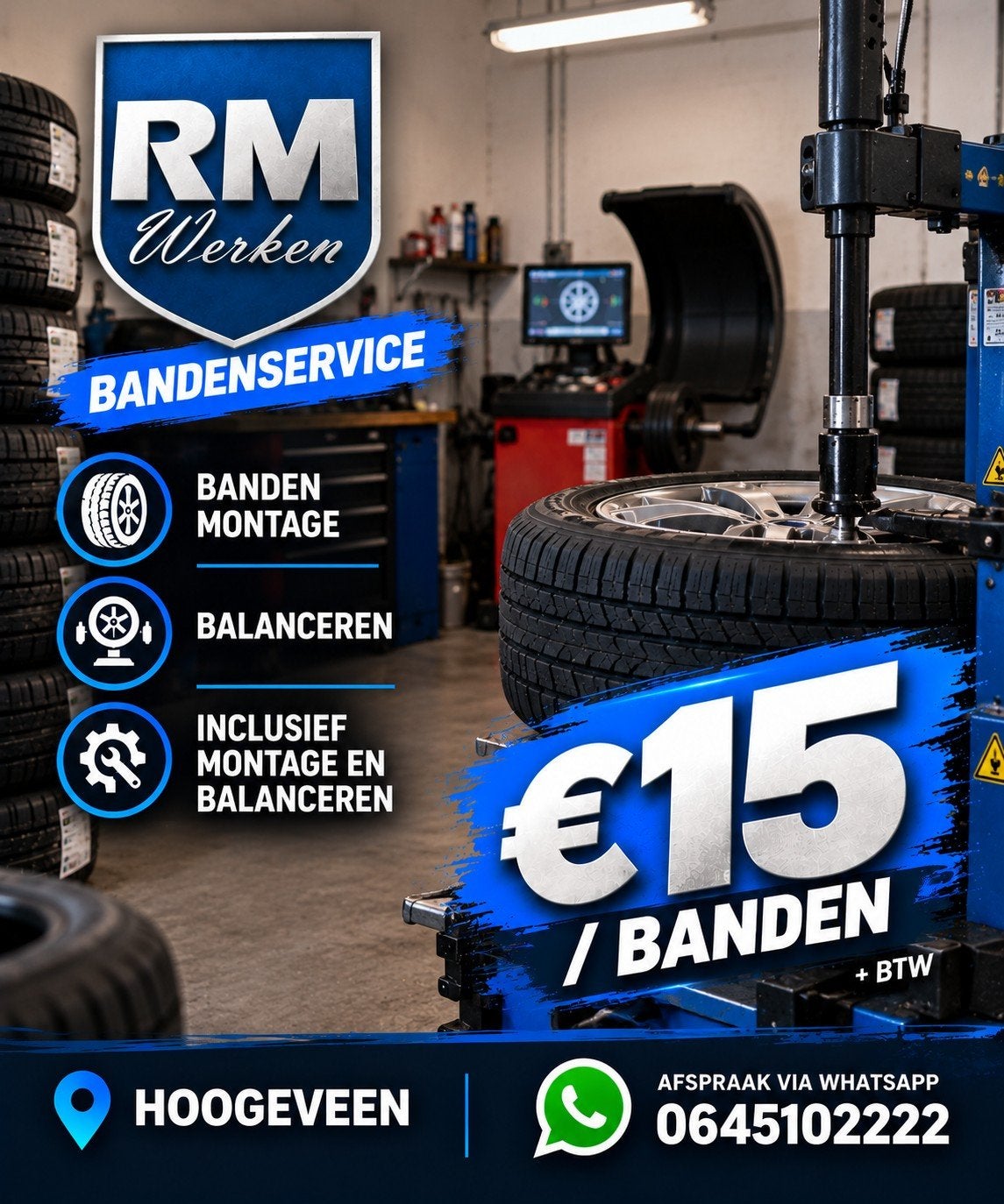 Bandenservice: Montage & Balanceren, Auto-onderdelen, Ophalen, Nieuw