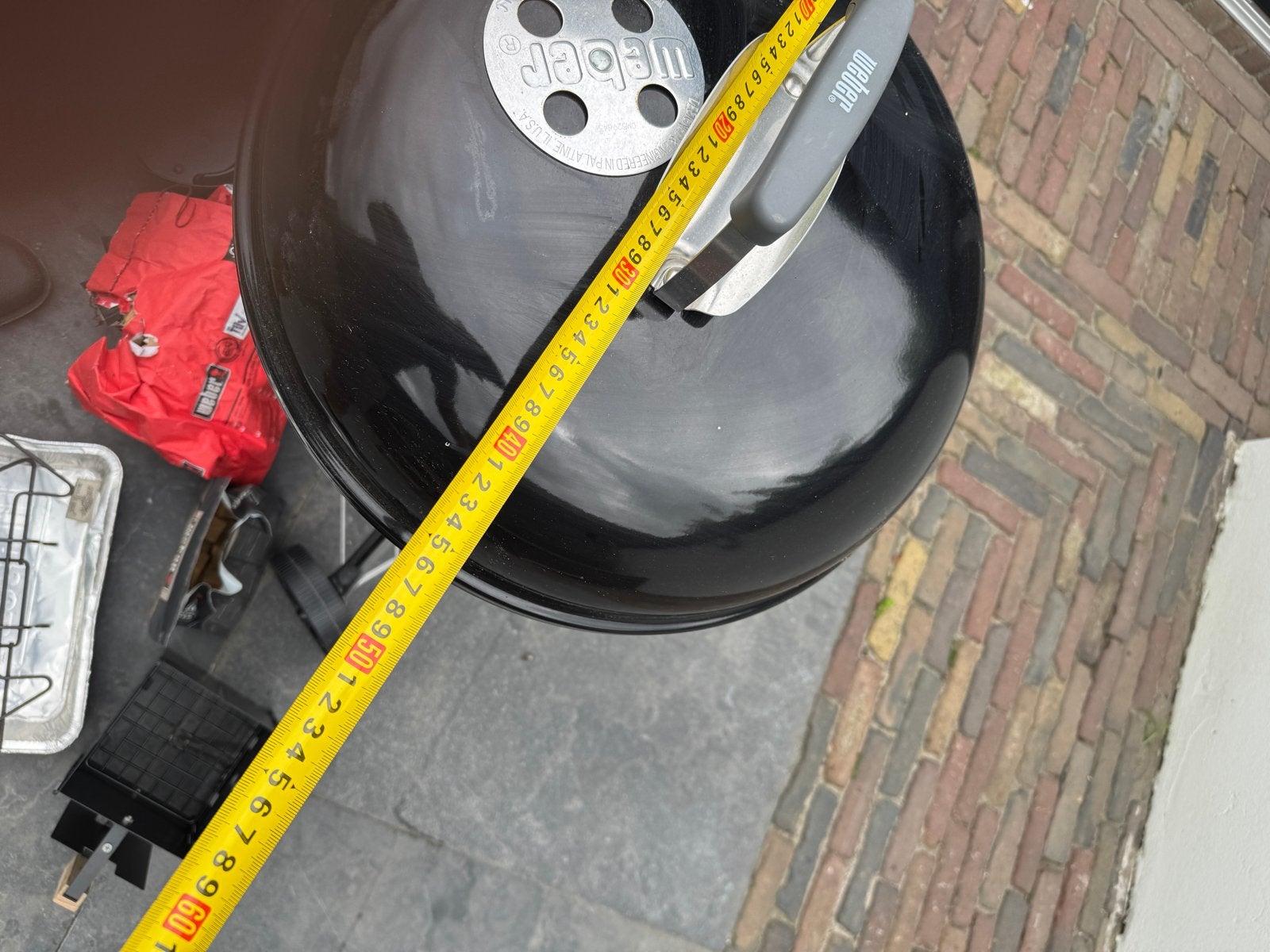 Weber Compact Kettle BBQ met accessoires, Tuin en Terras, Ophalen, Gebruikt