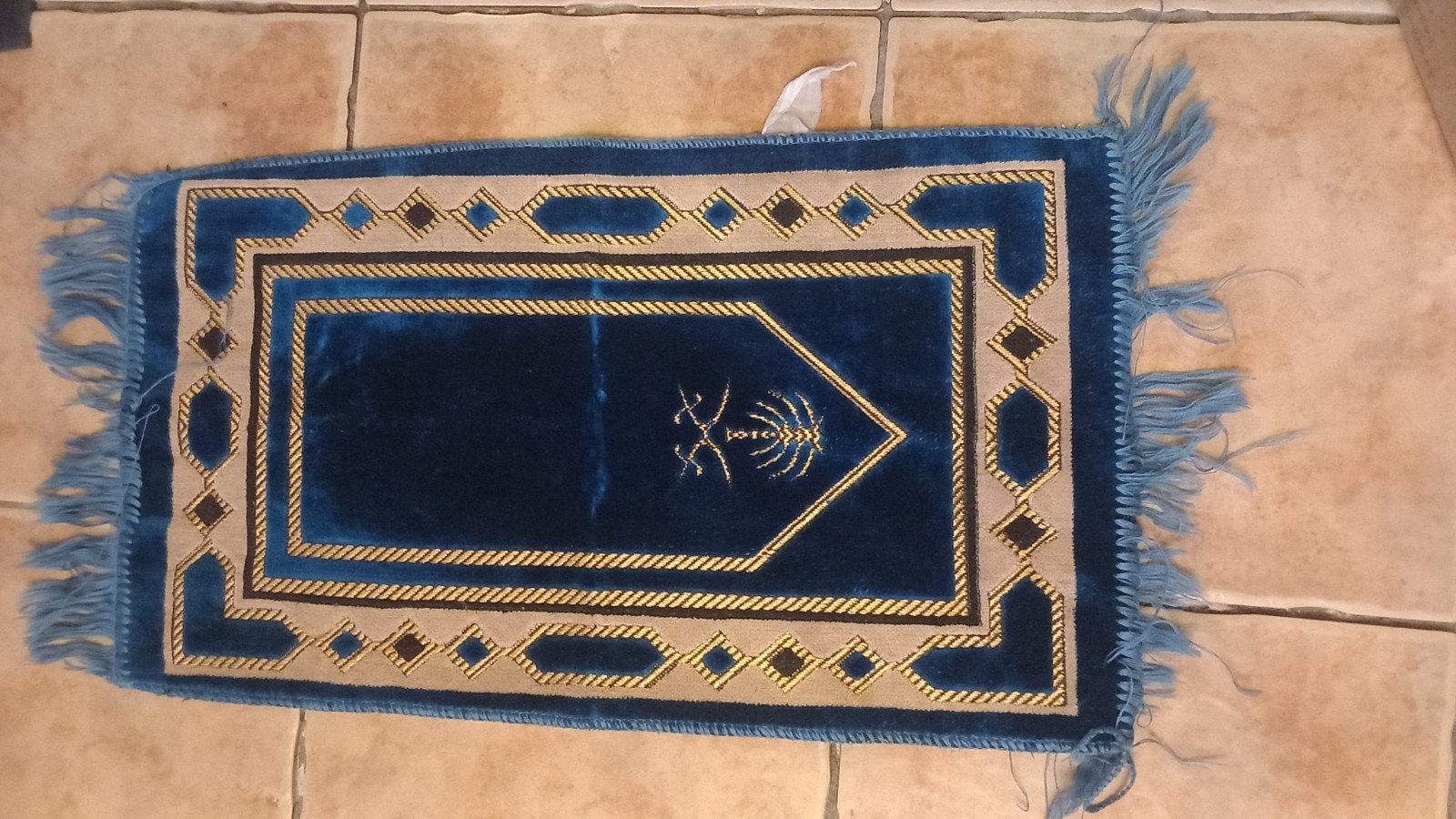 Gebedskleed - Diverse kleuren en patronen, Gebruikt, 100 tot 150 cm, Blauw, Islamitisch, Traditioneel
