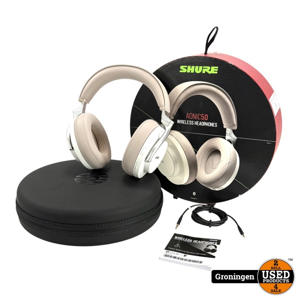 Shure AONIC 50 White - Draadloze noise cancelling koptelefoo, Flex Ltd., Gebruikt, https://flex.com/contact-us, Nobelstraat 10, 5807 GA Oostrum LB, Limburg, Nederland