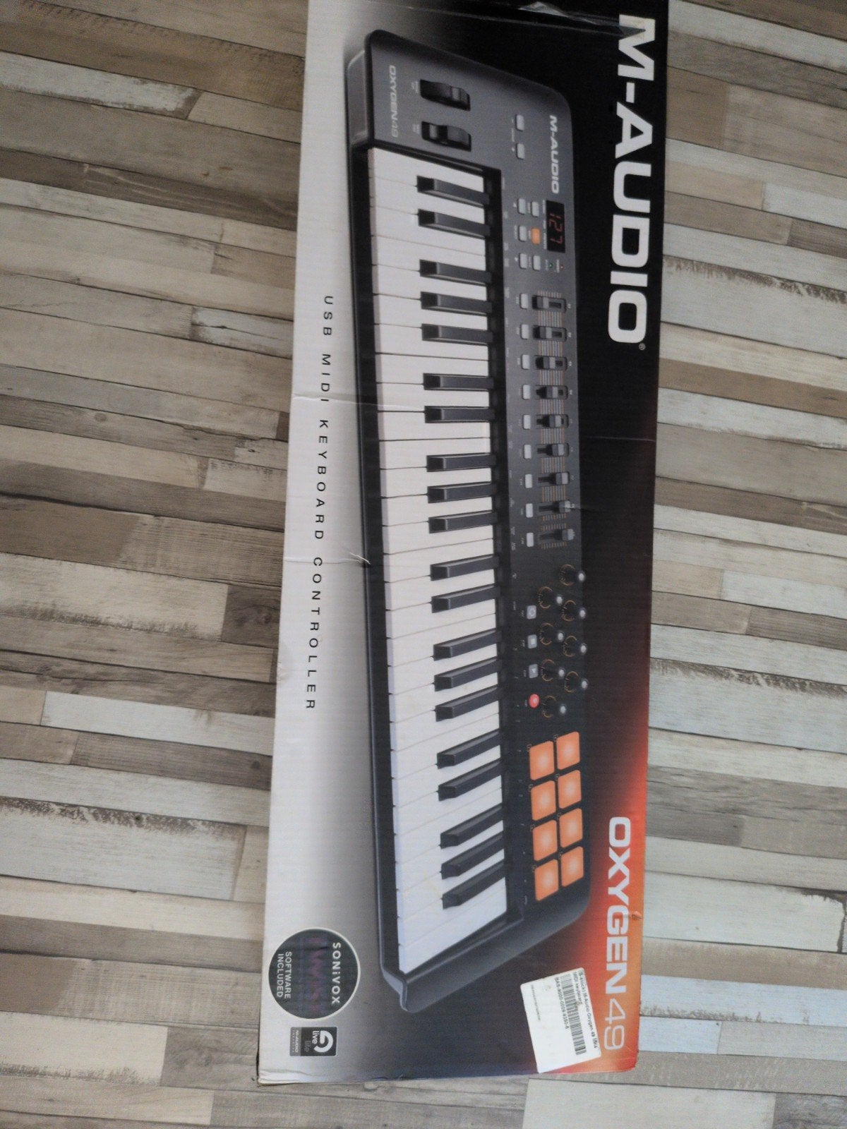 M-Audio Oxygen 49 USB MIDI Keyboard Controller, Muziek en Instrumenten, Nieuw, Ophalen of Verzenden, Midi-aansluiting, 49 toetsen