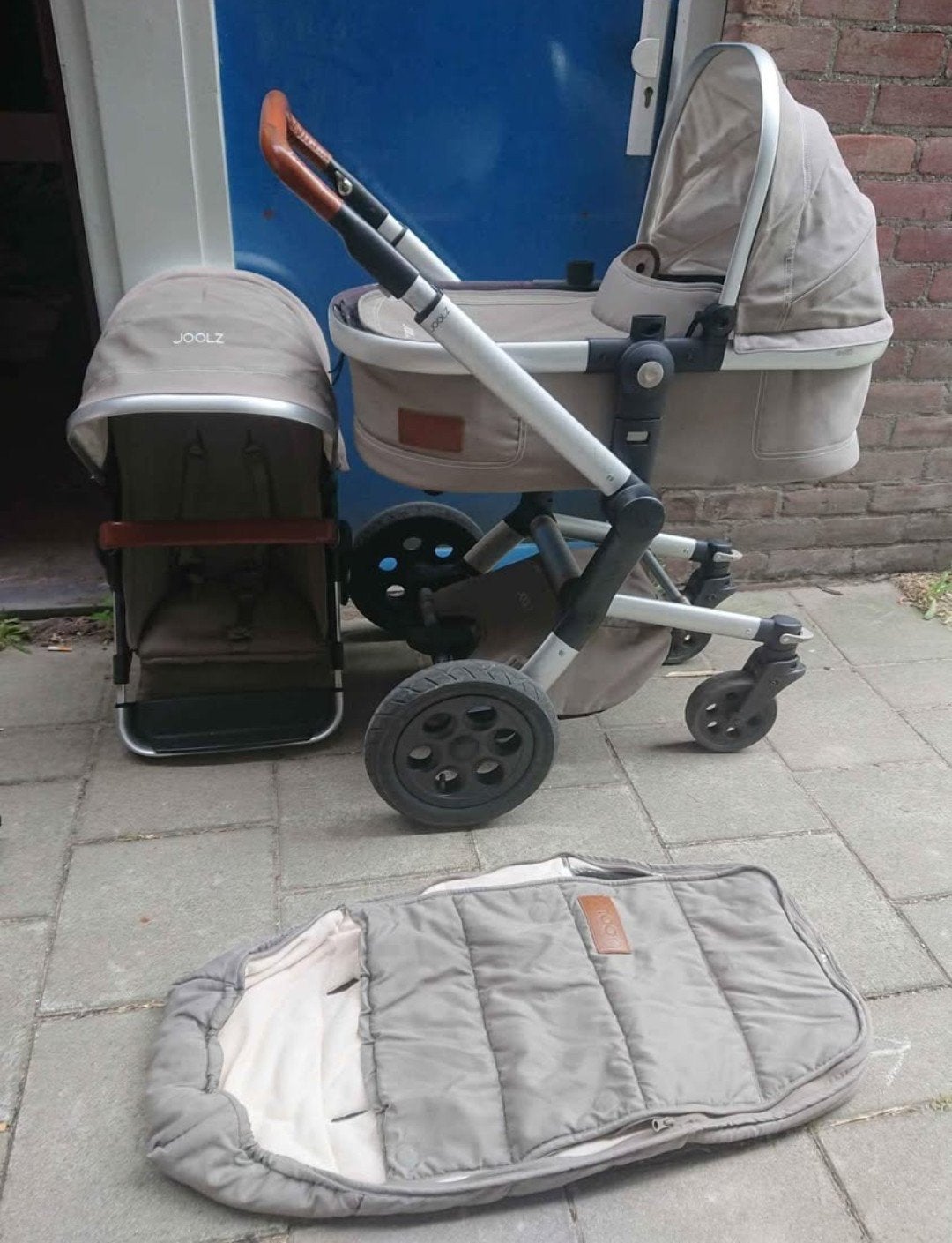 Joolz kinderwagen set Elephant Grey met Maxi-Cosi, Ophalen