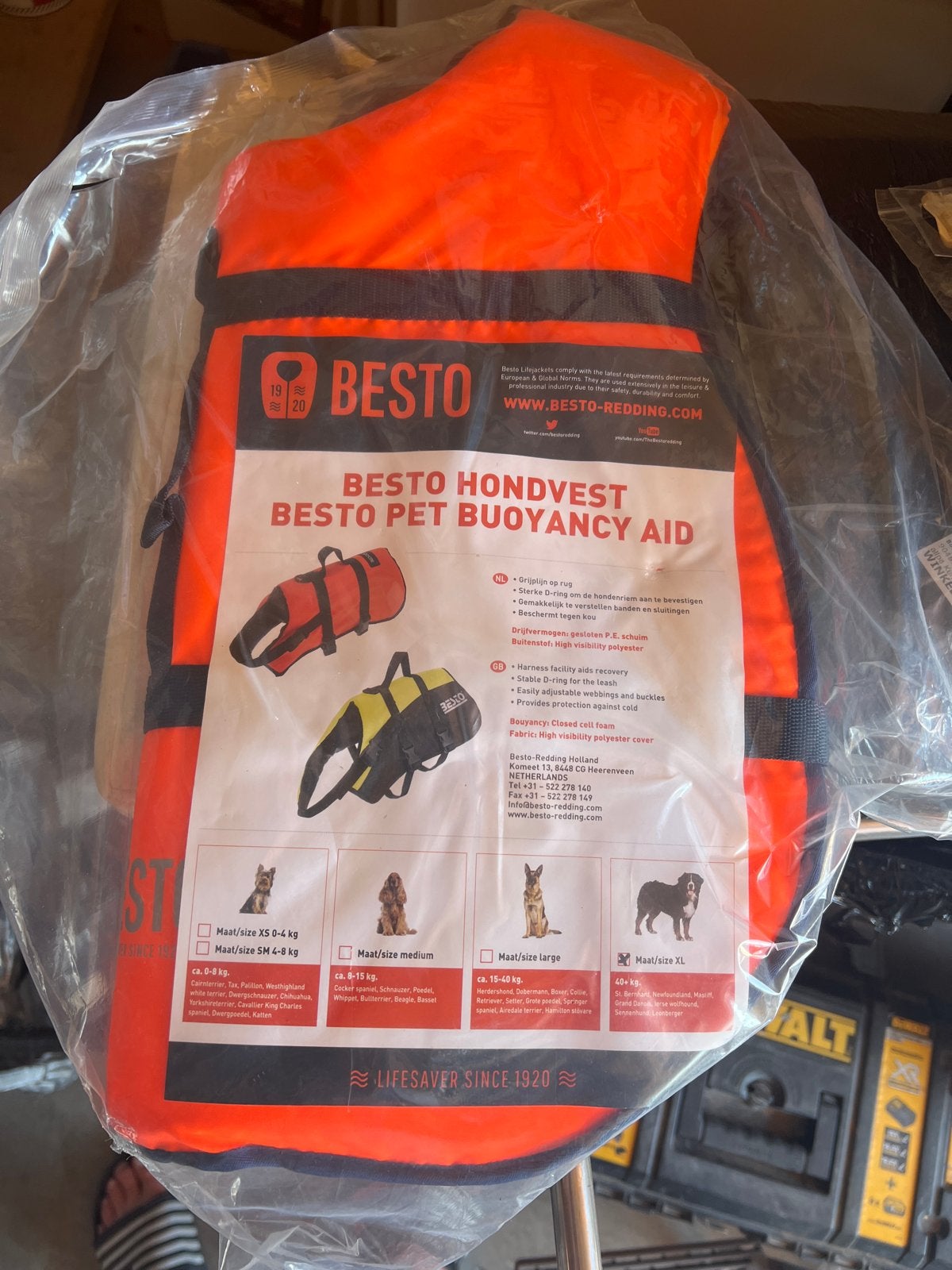 Besto hondenvest, Ophalen, Nieuw