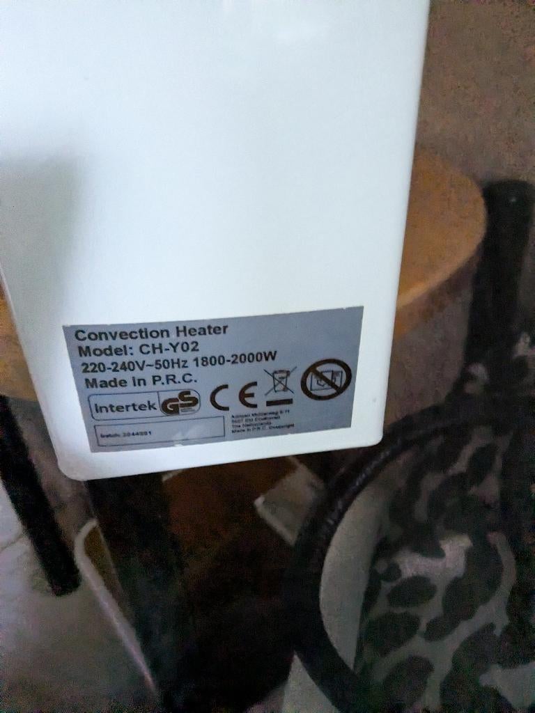 convector kachel, Overige soorten, Elektrisch, Ophalen of Verzenden, Zo goed als nieuw