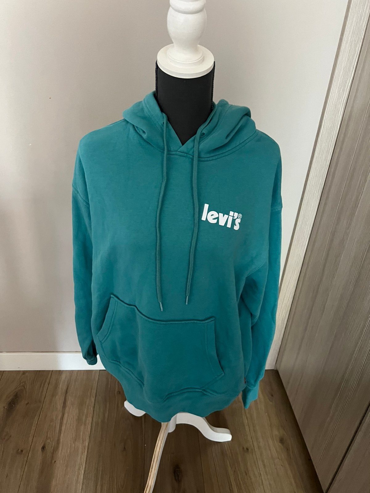 Leuke hoodie van Levis maat L, Ophalen of Verzenden, Zo goed als nieuw, Maat 38/40 (M), Groen