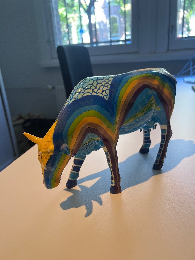 CowParade Large - grote handbeschilderde koe design, Ophalen of Verzenden, Zo goed als nieuw, Dier