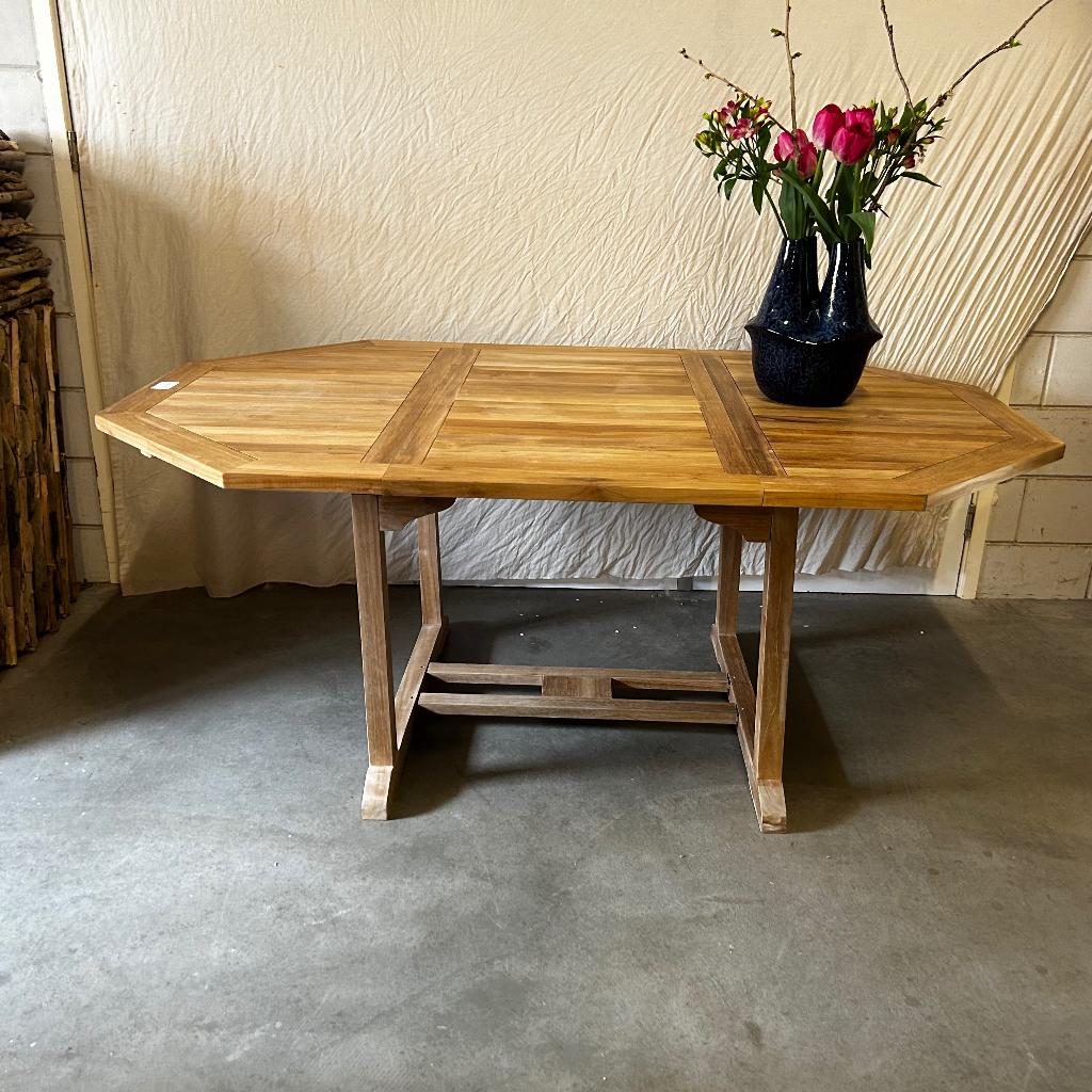 Tuintafel – uitschuifbaar - massief teakhout - TTM Wonen