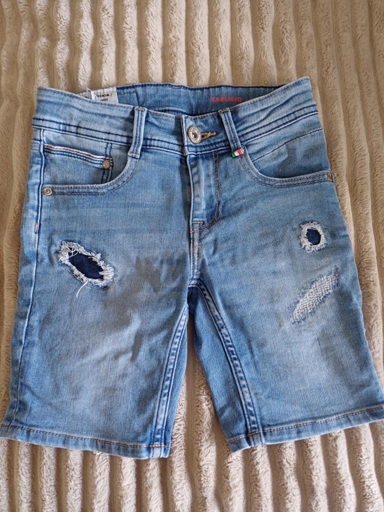 Vingino spijker korte broek maat 122, Kinderen en Baby's, Kinderkleding | Maat 122, Broek, Ophalen of Verzenden, Zo goed als nieuw