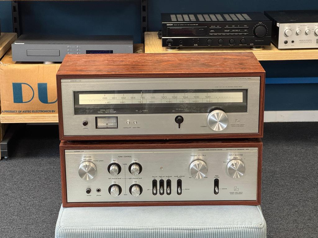 Luxman L30 versterker + T33A tuner set gerestaureerd, Overige merken, Refurbished, Ophalen of Verzenden, Minder dan 60 watt