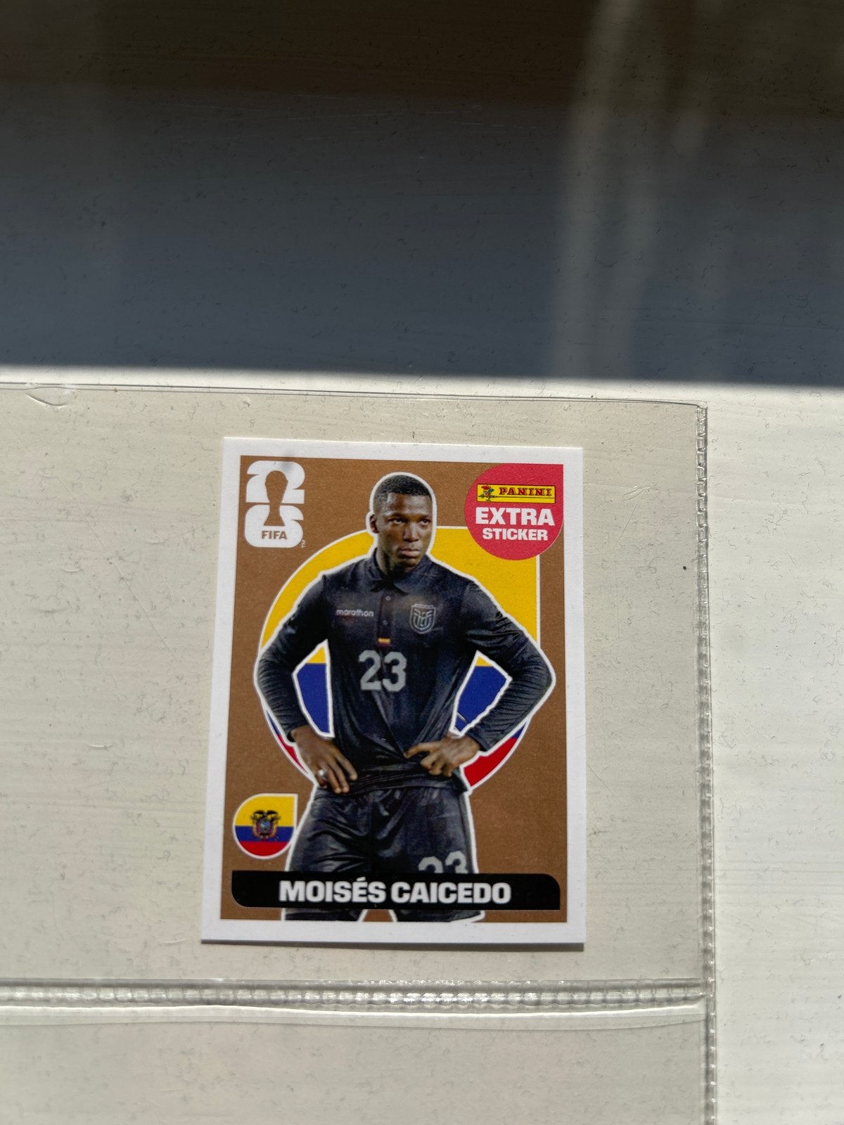 2026 Panini Fifa World Cup - Bronze Moises Caicedo, Ophalen of Verzenden, Nieuw, Sticker