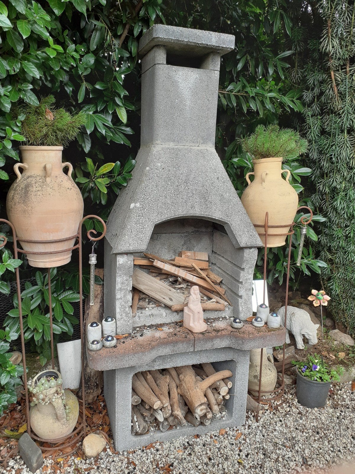 Betonnen   bbq, Ophalen, Nieuw