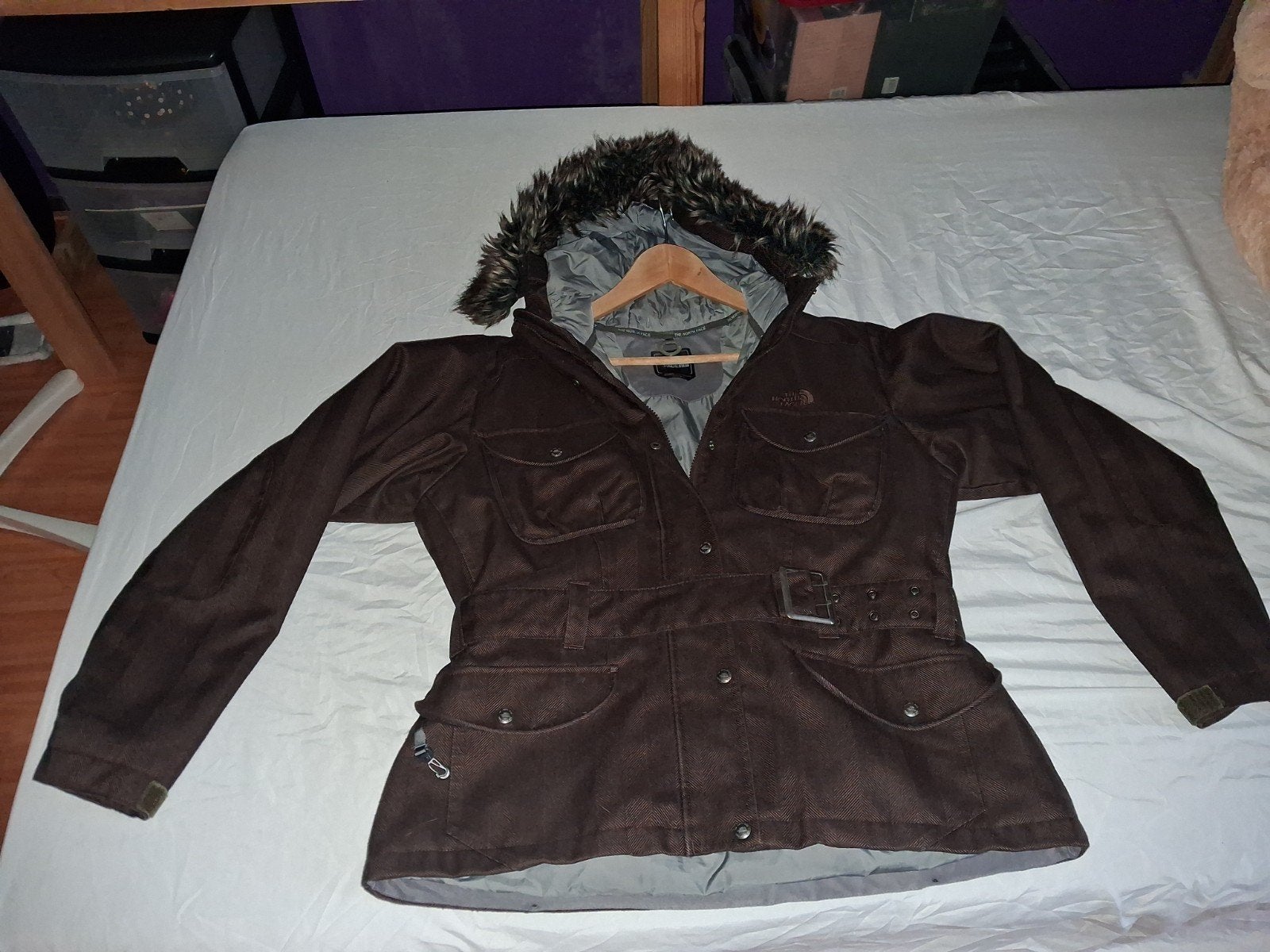 The North Face Primaloft Winterjas Dames Bruin XL, Bruin, Maat 46/48 (XL) of groter, Ophalen of Verzenden, Zo goed als nieuw