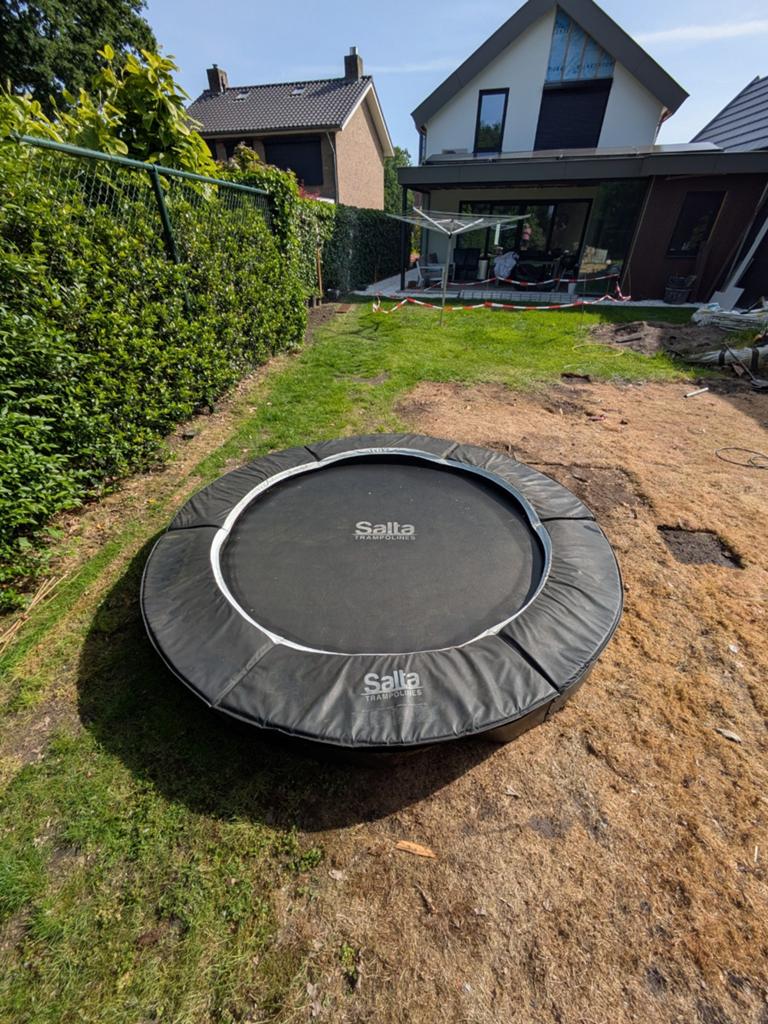 Salta Trampoline Royal Baseground 251 cm - Zwart, Ophalen, Gebruikt