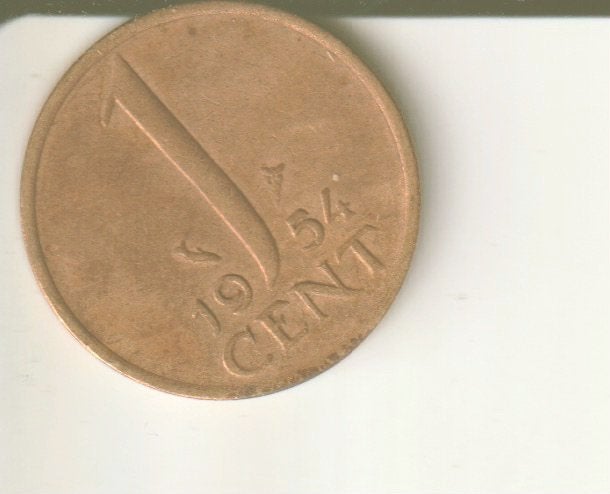 1 cent 1954 nederland, Verzenden, Koningin Juliana, 1 cent
