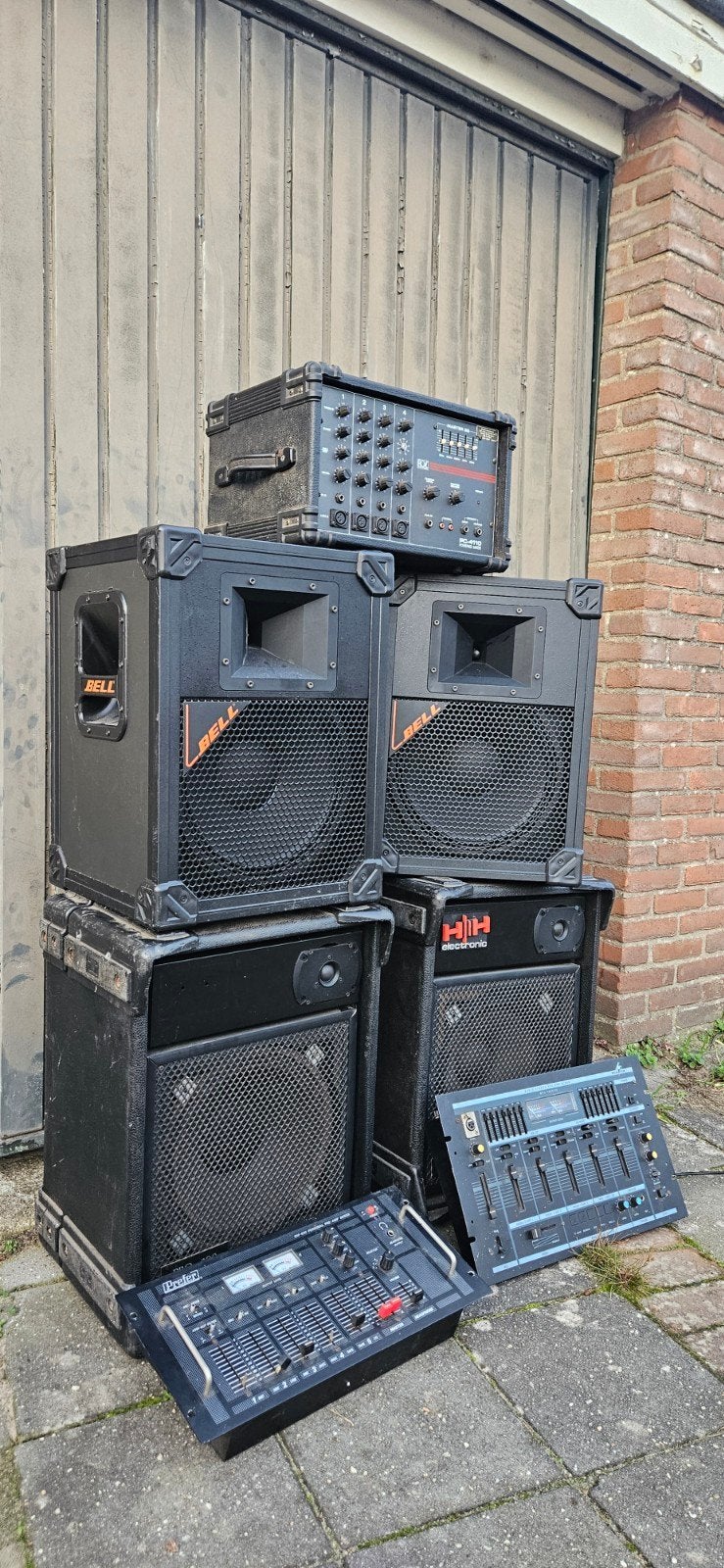 PA Geluidsset Mixer– Bell HH Electronic Prefer Monacor Ross, Audio, Tv en Foto, Ophalen of Verzenden