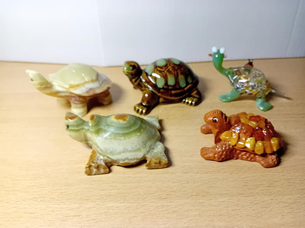 Serie van 5 verschillende schildpadden, Verzenden, Nieuw, Dier