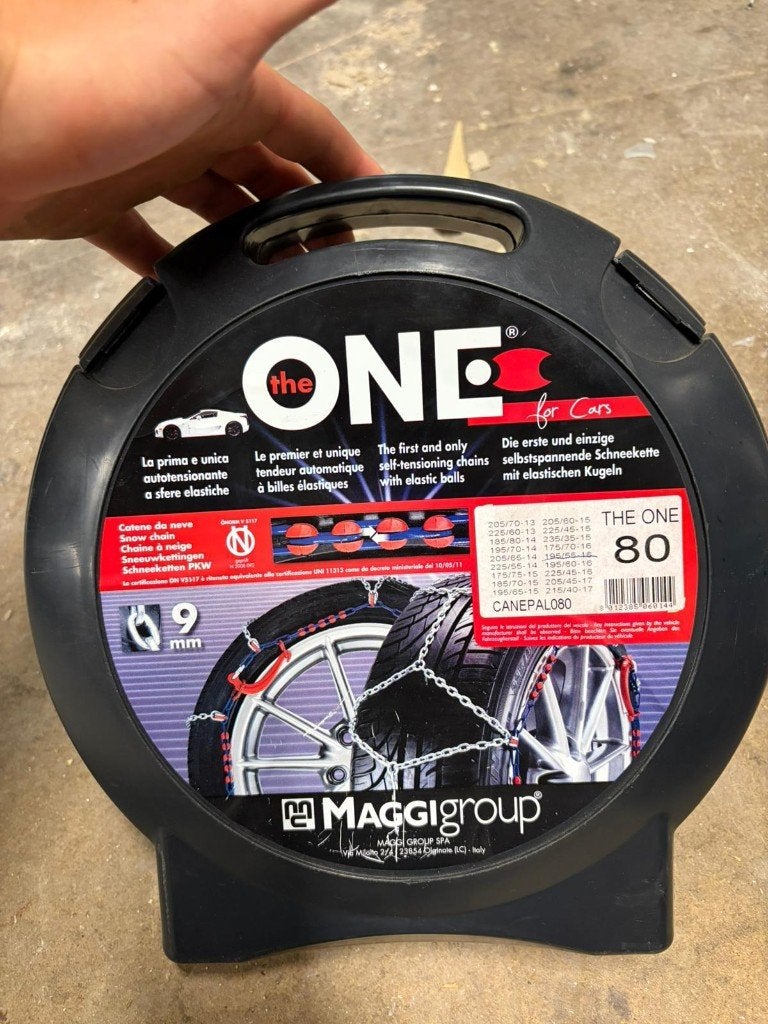 Maggi Group “The ONE” Sneeuwkettingen – 9 mm – Maat 80, Auto diversen, Sneeuwkettingen, Ophalen