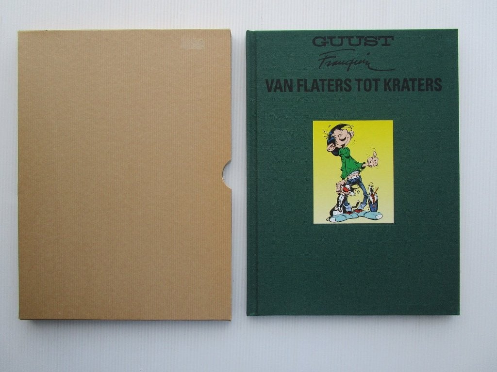 Guust Flater - Van flaters tot kraters - Luxe HC gesigneerd, Eén stripboek, Nieuw, Ophalen of Verzenden, Franquin