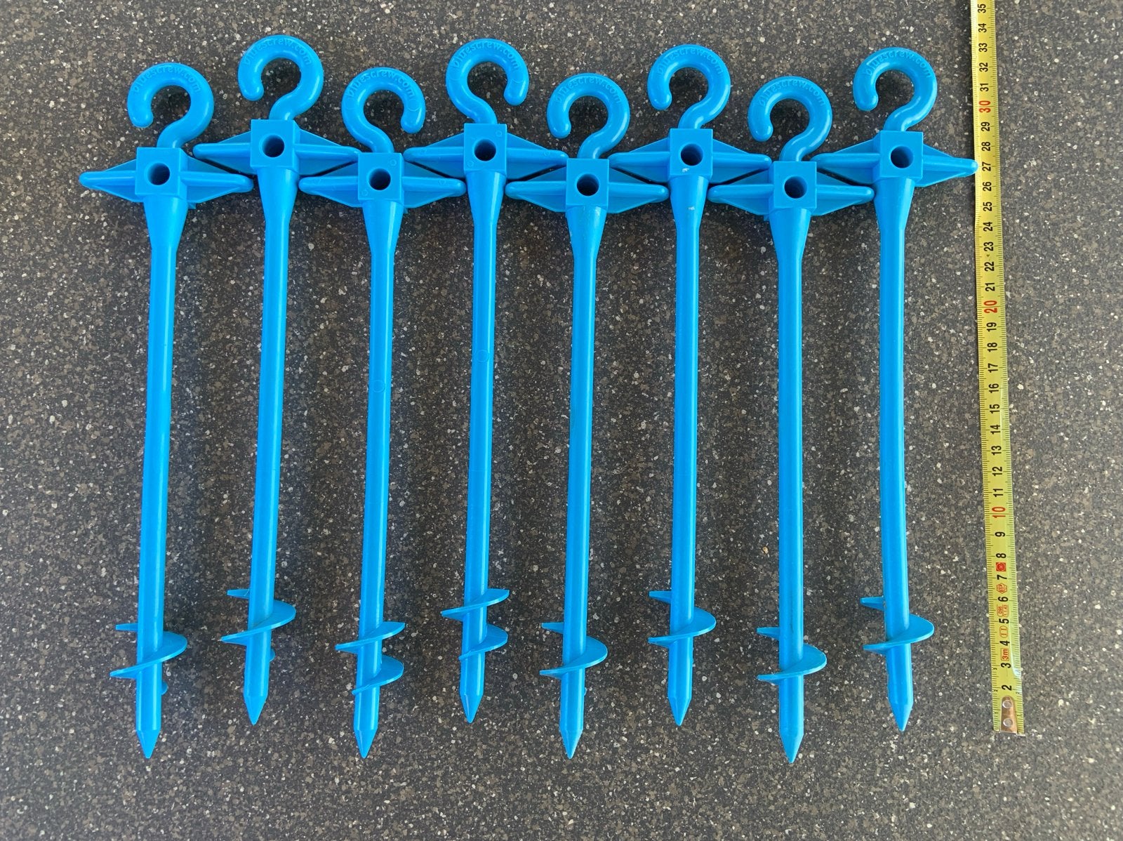Bluescrew grondankers/schroefharingenset 8st., Ophalen of Verzenden, Zo goed als nieuw