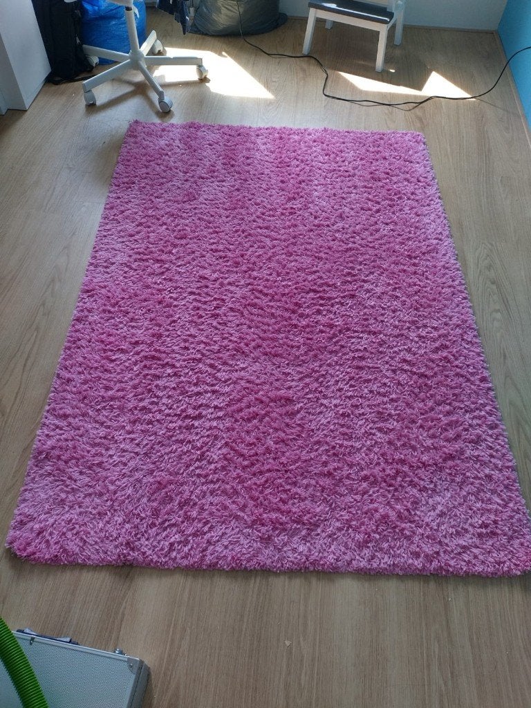 Ikea vloerkleed roze 130x190 cm, Ophalen, 100 tot 150 cm, Zo goed als nieuw, Roze