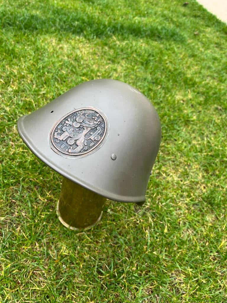 Nederlandse WW2 helm M34, Ophalen of Verzenden, Landmacht, Nederland, Helm of Baret