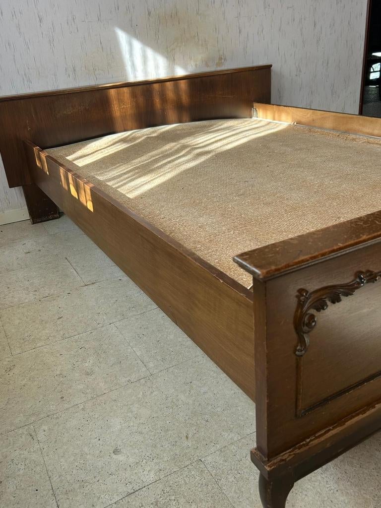 Queen Ann stijl slaapkamer set, Ophalen, Zo goed als nieuw, Tweepersoons, Hout