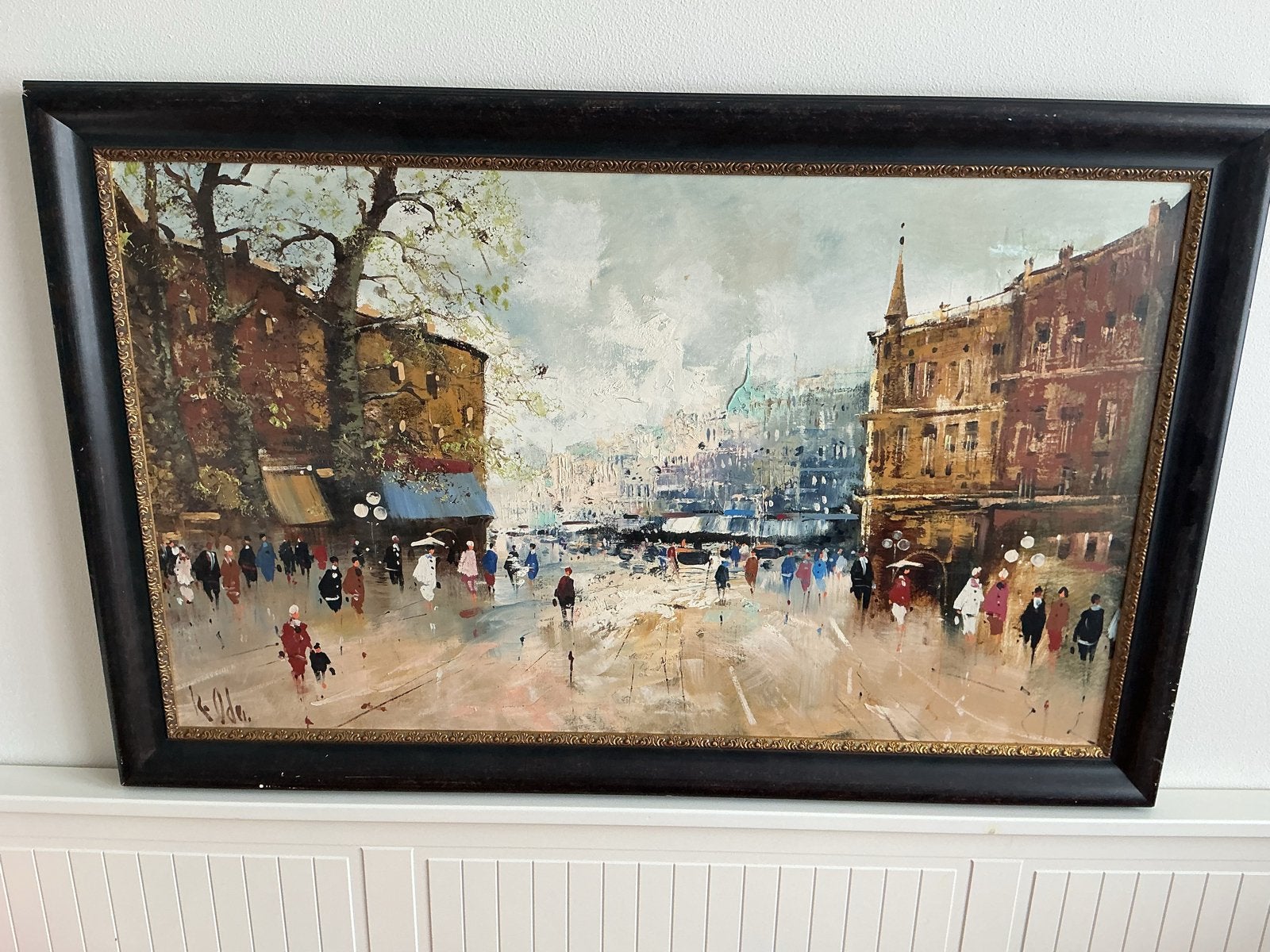 Groot Impressionistisch Schilderij Rolf Schroder (1937), Ophalen, Doek, Impressionistisch, Olieverf