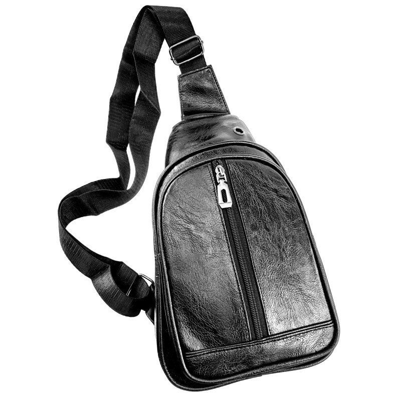 Crossbody Unisex Schoudertas Imitatieleer Zwarte Bandolier, Birgitta-Gracht 33, 6465 EL Kerkrade, Nederland, Verzenden, Zwart